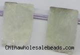 CTD651 Top drilled 15*25mm - 25*40mm freeform plated quartz beads