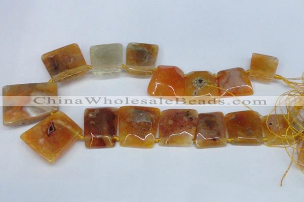 CTD662 Top drilled 25*30mm - 30*40mm freeform agate beads