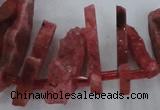 CTD671 Top drilled 10*25mm - 12*45mm wand agate gemstone beads