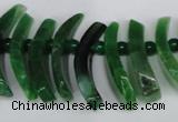 CTD713 Top drilled 12*25mm - 15*40mm wand agate gemstone beads