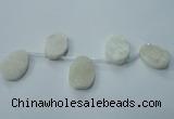 CTD800 Top drilled 20*30mm - 25*35mm freeform agate beads