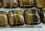 CTE106 15.5 inches 20*20mm square yellow tiger eye beads wholesale