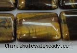 CTE108 15.5 inches 22*30mm rectangle yellow tiger eye beads wholesale