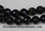 CTE1186 15.5 inches 8mm faceted round blue tiger eye beads