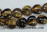 CTE122 15.5 inches 12*12mm heart yellow tiger eye beads wholesale