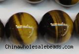 CTE1254 15.5 inches 14mm round AAA grade yellow tiger eye beads