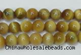 CTE128 15.5 inches 8mm round yellow tiger eye gemstone beads