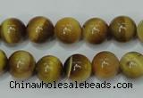 CTE129 15.5 inches 10mm round yellow tiger eye gemstone beads