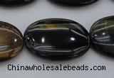CTE1366 15.5 inches 22*30mm oval yellow & blue tiger eye beads
