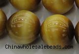 CTE1408 15.5 inches 20mm round golden tiger eye beads wholesale