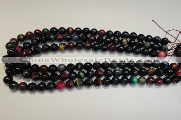 CTE148 15.5 inches 10mm round colorful tiger eye beads wholesale