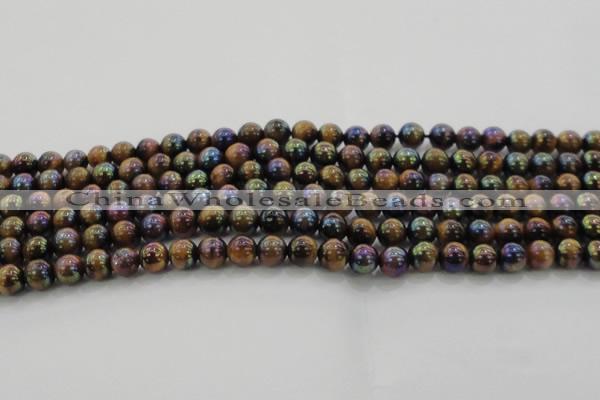CTE1501 15.5 inches 6mm round AB-color yellow tiger eye beads