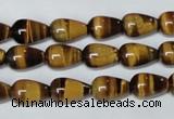 CTE152 15.5 inches 8*12mm teardrop yellow tiger eye gemstone beads