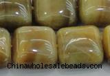 CTE1531 15.5 inches 20*20mm square golden tiger eye beads wholesale