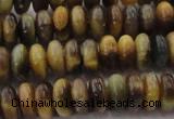 CTE1546 15.5 inches 4*8mm rondelle golden & blue tiger eye beads