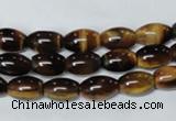 CTE159 15.5 inches 10*14mm rice yellow tiger eye gemstone beads