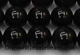 CTE1607 15.5 inches 18mm round AB grade black tiger eye beads