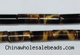 CTE164 15.5 inches 5*10mm column yellow tiger eye gemstone beads