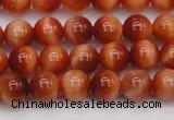 CTE1660 15.5 inches 4mm round sun orange tiger eye beads