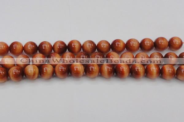 CTE1666 15.5 inches 16mm round sun orange tiger eye beads