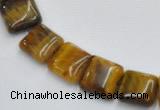 CTE17 15.5 inch 12*12mm square yellow tiger eye beads Wholesale