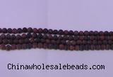 CTE1760 15.5 inches 4mm round matte red tiger eye beads