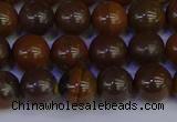 CTE1782 15.5 inches 8mm round yellow iron tiger beads wholesale