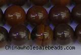 CTE1785 15.5 inches 14mm round yellow iron tiger beads wholesale