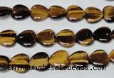 CTE179 15.5 inches 10*10mm heart yellow tiger eye gemstone beads