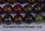 CTE1792 15.5 inches 8mm round red iron tiger beads wholesale