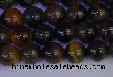 CTE1802 15.5 inches 8mm round blue iron tiger beads wholesale