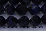 CTE1917 15.5 inches 8mm faceted nuggets blue tiger eye beads