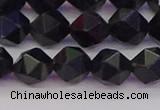 CTE1982 15.5 inches 8mm faceted nuggets blue tiger eye beads