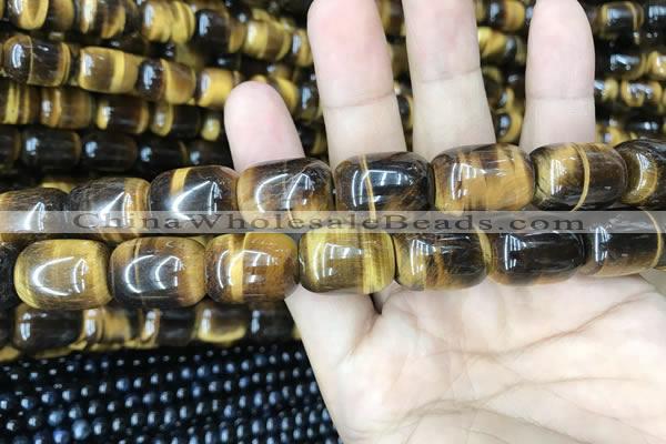 CTE2062 15.5 inches 15*20mm drum yellow tiger eye gemstone beads