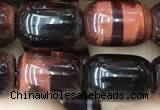 CTE2065 15.5 inches 8*12mm drum red tiger eye gemstone beads