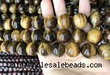 CTE2154 15.5 inches 20mm round yellow tiger eye beads wholesale