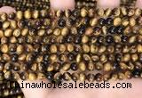 CTE2157 15.5 inches 5mm round yellow tiger eye gemstone beads