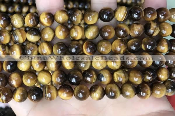 CTE2159 15.5 inches 8mm round yellow tiger eye gemstone beads