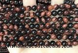CTE2169 15.5 inches 6mm round red tiger eye beads wholesale