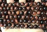 CTE2182 15.5 inches 8mm round red tiger eye gemstone beads