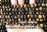 CTE2191 15.5 inches 6mm round mixed tiger eye beads wholesale