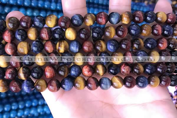 CTE2210 15.5 inches 6mm round colorful tiger eye beads wholesale