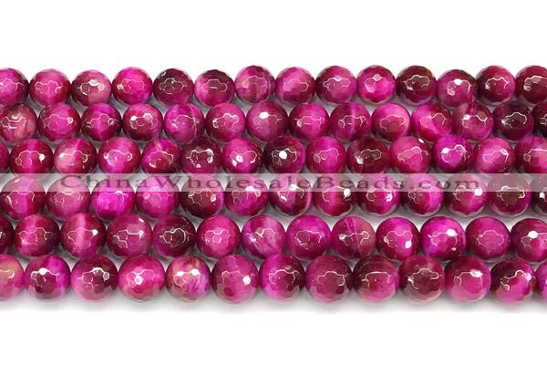 CTE2340 15 inches 6mm faceted round red tiger eye beads