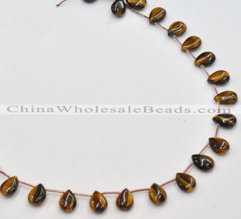 CTE24 teardrop 10*14mm yellow tiger eye beads Wholesale