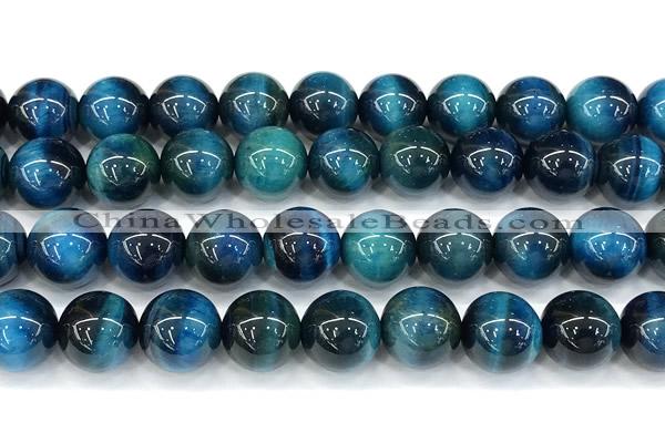 CTE2427 15 inches 12mm round blue tiger eye beads