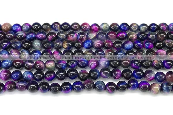 CTE2441 15 inches 6mm round mixed tiger eye beads