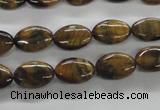 CTE301 15.5 inches 8*12mm oval yellow tiger eye gemstone beads