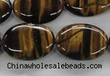 CTE303 15.5 inches 18*25mm oval yellow tiger eye gemstone beads