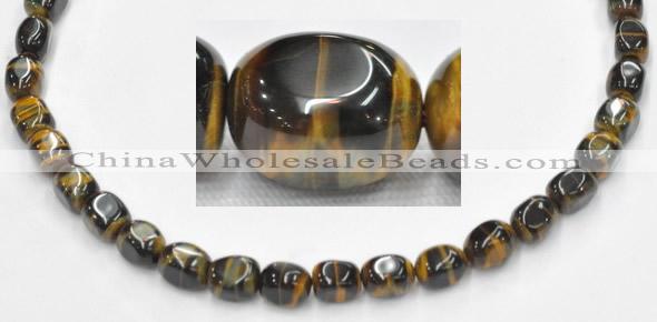 CTE32 15.5 inches 9*13mm freeform blue tiger eye beads wholesale