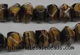 CTE336 15.5 inches 8*12mm faceted nuggets yellow tiger eye gemstone beads